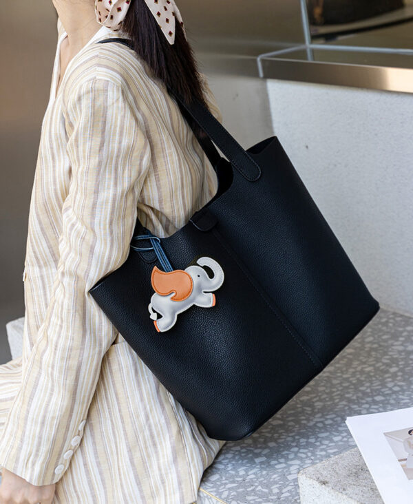 GTNB-0009,hot selling manufacturer fashion   crossbody  fashionable  single shoulder  cowhide tote handbag - Image 2