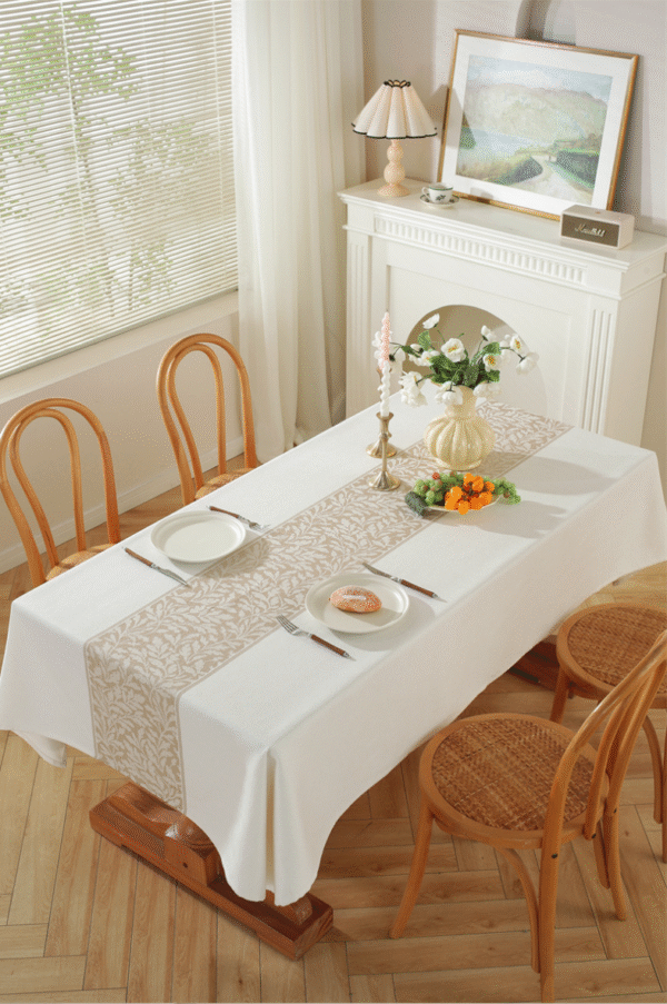 YJCZ-0003,yiwu factory selling  polyester jacquard  retro diamond geometric rectangular tablecloth