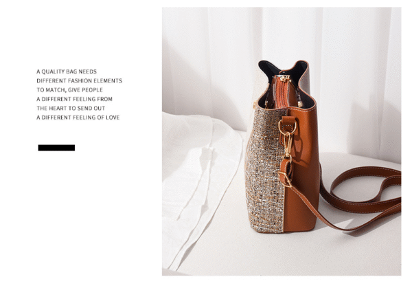 TRJB-0001,selling factory female pu single shoulder cross body small bucket bag - Image 4