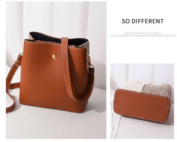 TRJB-0001,selling factory female pu single shoulder cross body small bucket bag - Image 3