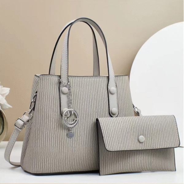 TRJB-0014,wholesale manufacturers  trendy   striped  ladies  single shoulder crossbody  set bag - Image 5