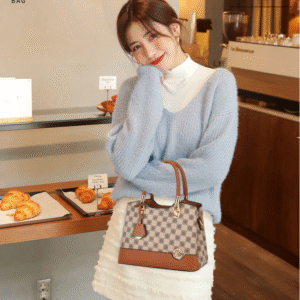 TRJB-0006,selling manufacturer fashion pu contrast color crossbody singe shoulder lady handbag