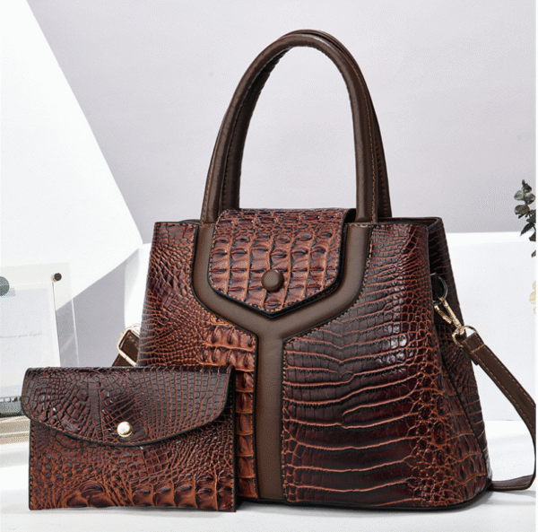 TRJB-0015,wholesale manufacturers  pu trendy   striped   single shoulder crossbody set handbag - Image 3