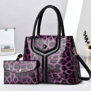 TRJB-0017,wholesale factory  pu  leopard print women single shoulder crossbody  set handbag