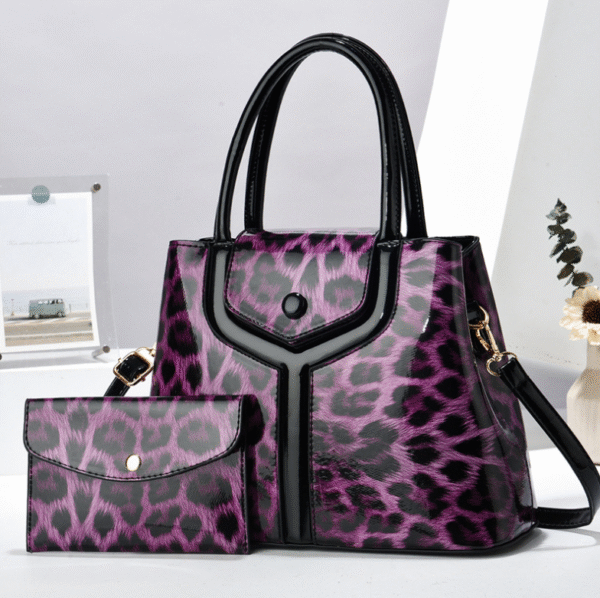 TRJB-0017,wholesale factory  pu  leopard print women single shoulder crossbody  set handbag