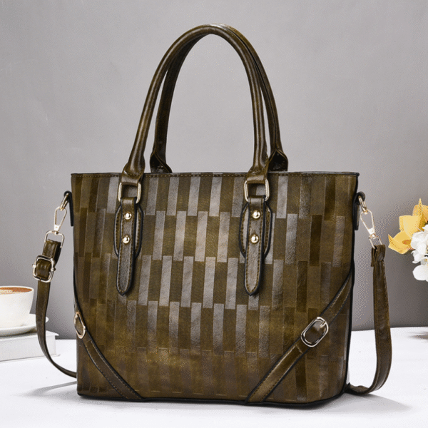 TRJB-0018,factory  pu  trendy women crossbody  embroidered thread checkered single shoulder handbag - Image 5