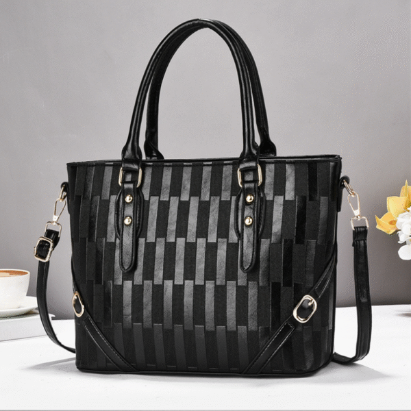 TRJB-0018,factory  pu  trendy women crossbody  embroidered thread checkered single shoulder handbag - Image 3