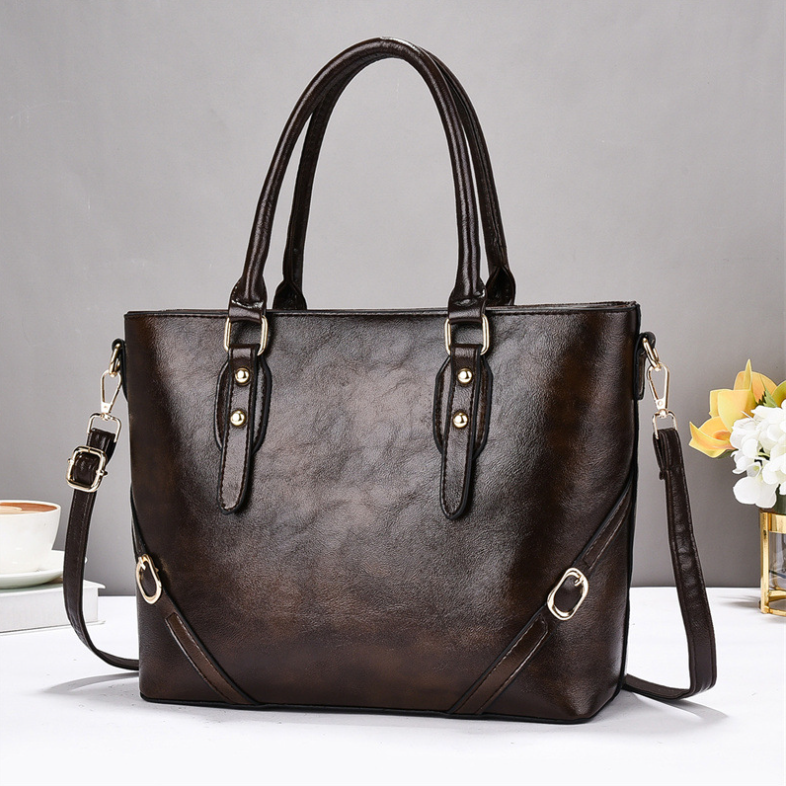TRJB-0019,selling factory pu women crossbody single shoulder simple fashionable bucket handbag - Image 4