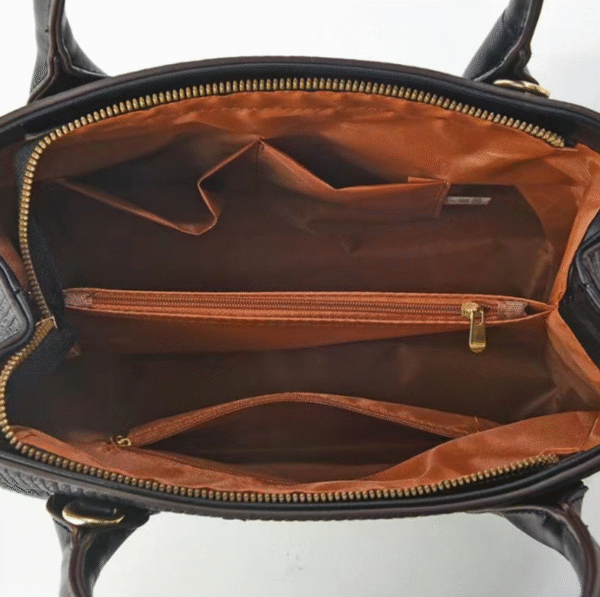 TRJB-0020,selling factory  pu  women striped  trendy fashion  single shoulder crossbody set bag - Image 8