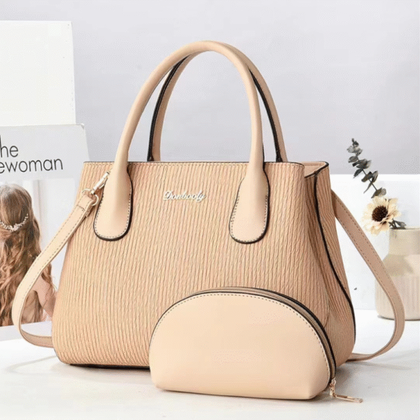 TRJB-0020,selling factory  pu  women striped  trendy fashion  single shoulder crossbody set bag - Image 5