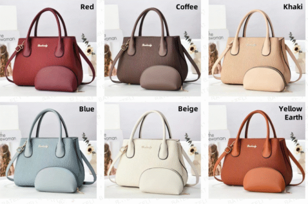 TRJB-0020,selling factory  pu  women striped  trendy fashion  single shoulder crossbody set bag - Image 2