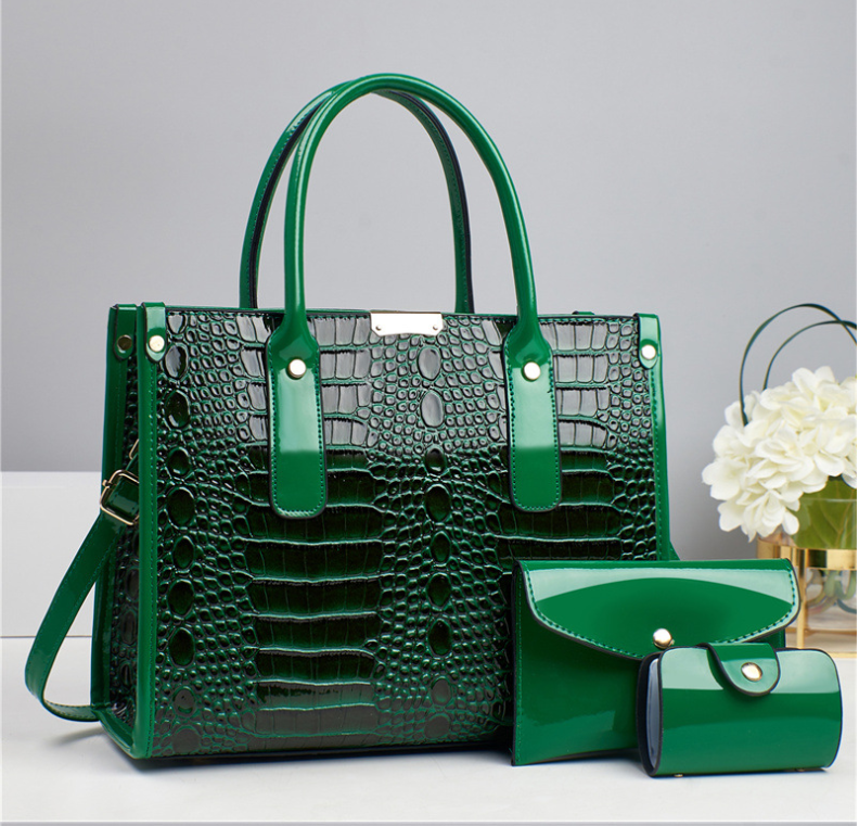 TRJB-0026,selling factory pu women trendy single shoulder crossbody stone pattern set bag - Image 6