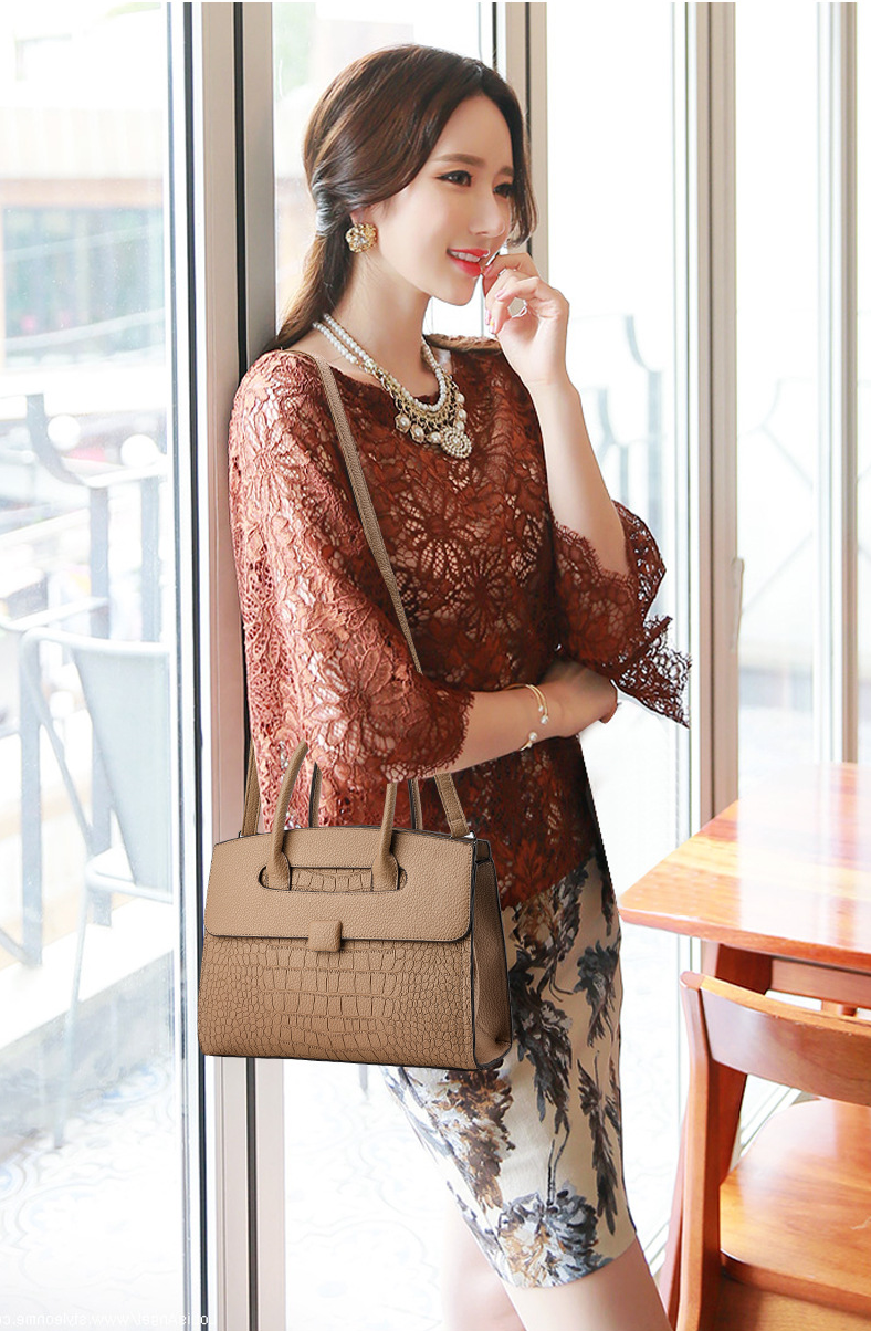 TRJB-0037,wholesale factory pu fashion ladies simple stone pattern single shoulder crossbody handbag