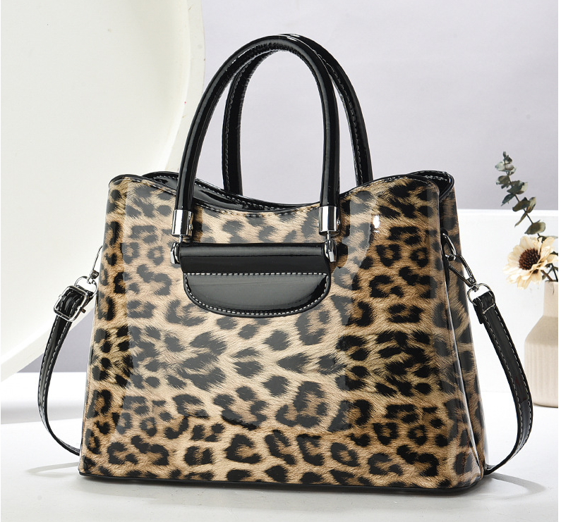 TRJB-0040,wholesale factory pu stylish leopard print elegant women single shoulder crossbody handbag - Image 8