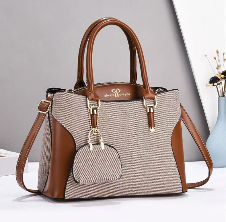 TRJB-0041,wholesale factory pu stylish contrast color women single shoulder crossbody handbag - Image 7