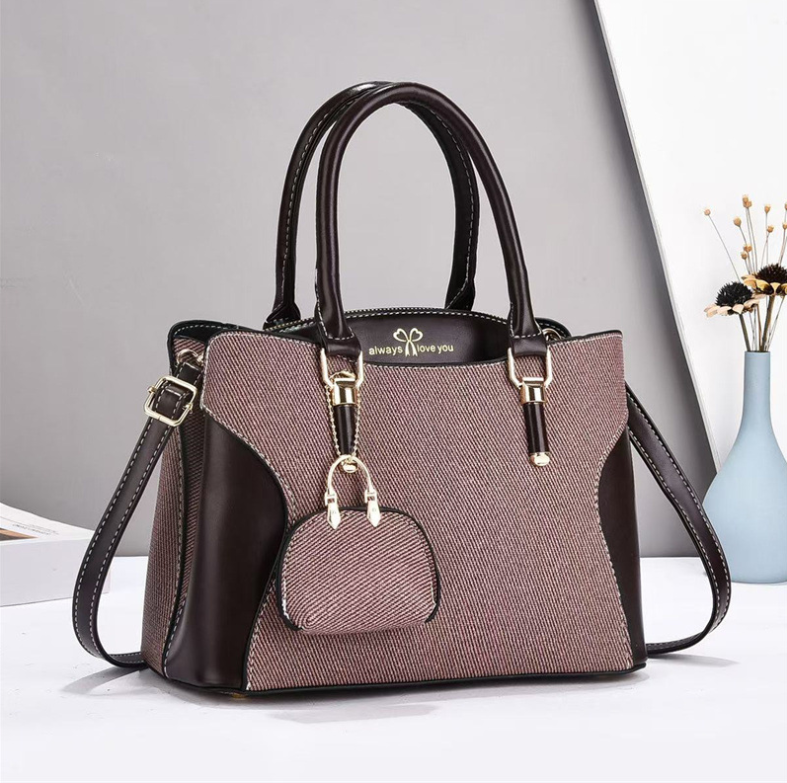 TRJB-0041,wholesale factory pu stylish contrast color women single shoulder crossbody handbag - Image 4