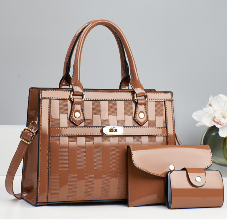 TRJB-0045,selling factory pu stylish diamond patterned ladies single shoulder crossbody set handbag - Image 7