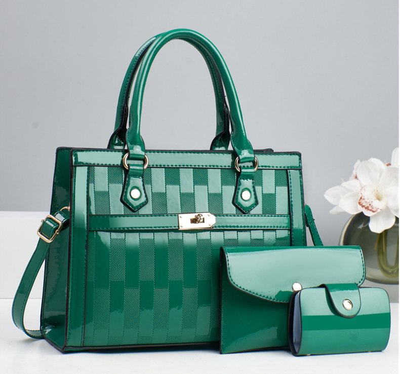 TRJB-0045,selling factory pu stylish diamond patterned ladies single shoulder crossbody set handbag - Image 5