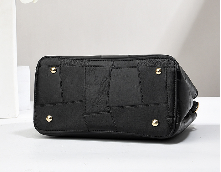 TRJB-0053,wholesale factory pu trendy patchwork pendant ladies single shoulder crossbody bag - Image 7