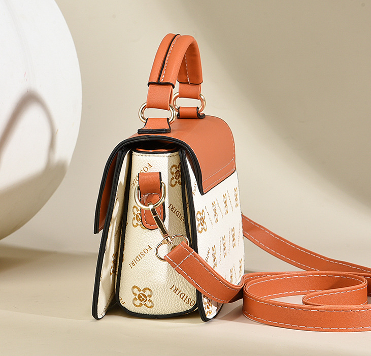 TRJB-0077,wholesale factory pu fashion printed women single shoulder crossbody small square handbag - Image 6