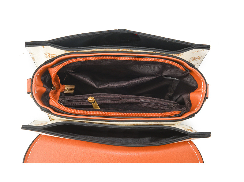 TRJB-0077,wholesale factory pu fashion printed women single shoulder crossbody small square handbag - Image 4