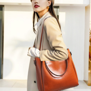 SLFB-0002,wholesale factory cattle hide genuine leather large capacity single shoulder crossbody female bag