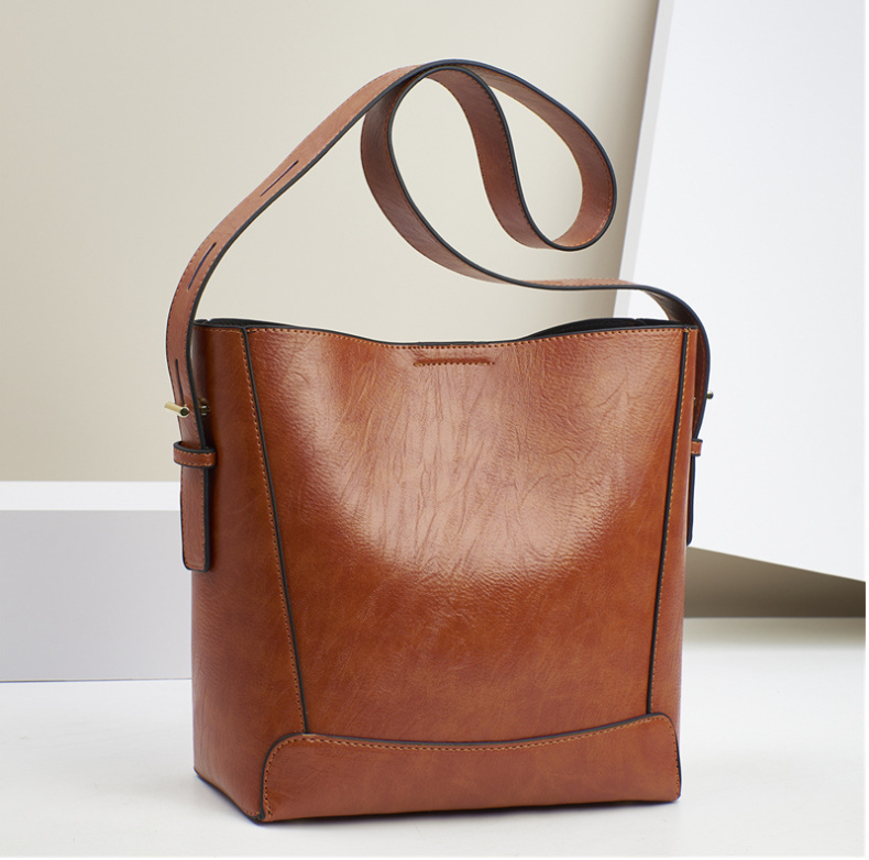 TRJB-0089,wholesale factory pu fashionable trendy women single shoulder crossbody bucket bag - Image 7