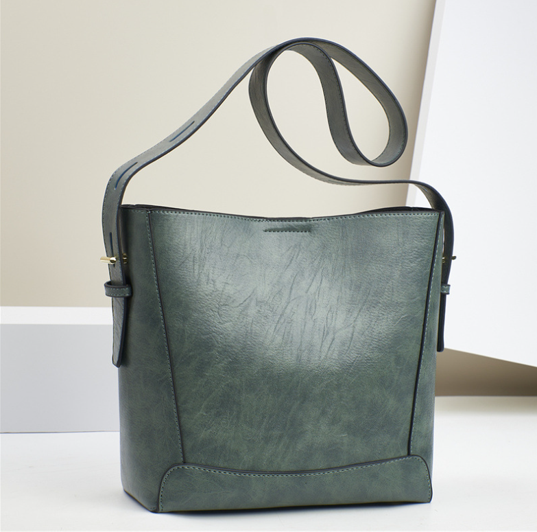 TRJB-0089,wholesale factory pu fashionable trendy women single shoulder crossbody bucket bag - Image 6