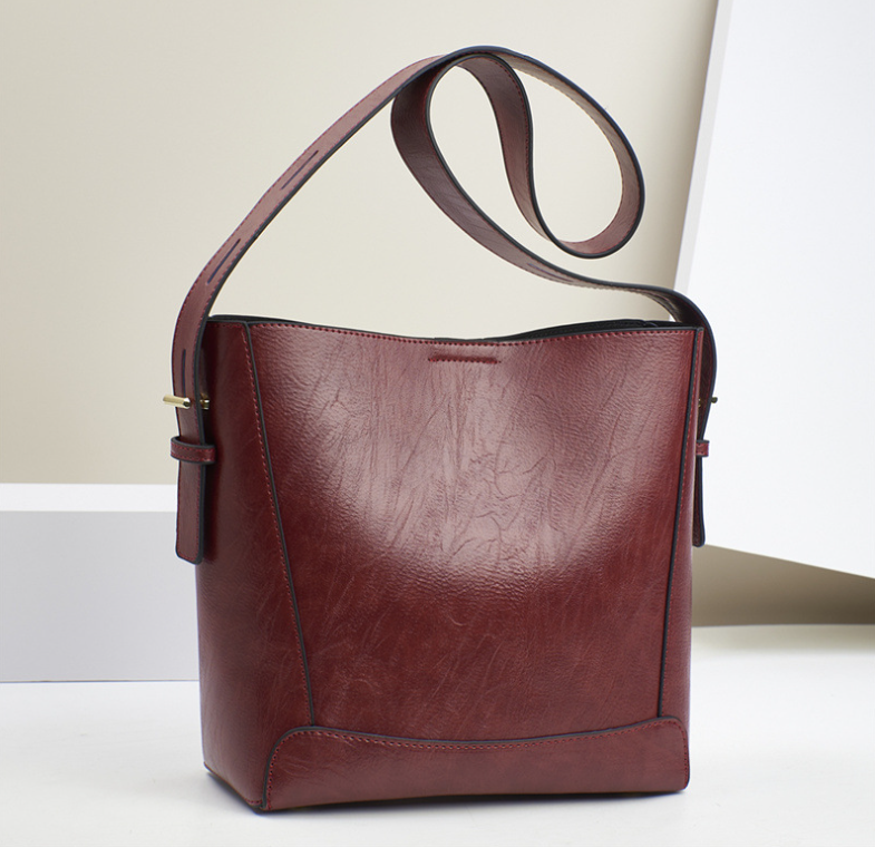 TRJB-0089,wholesale factory pu fashionable trendy women single shoulder crossbody bucket bag - Image 5