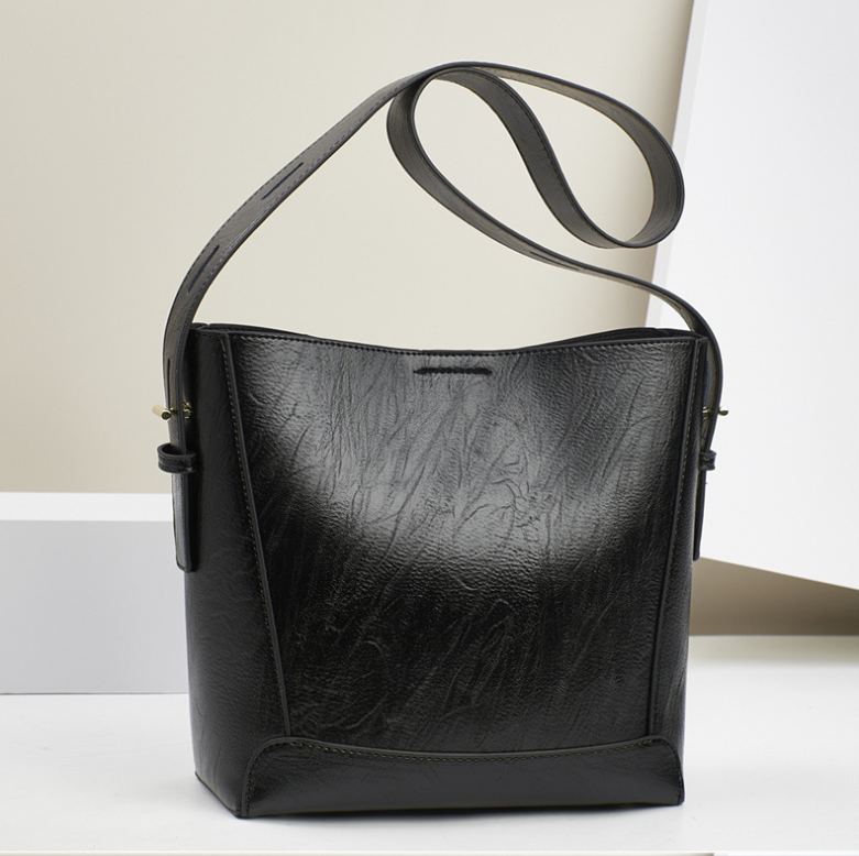 TRJB-0089,wholesale factory pu fashionable trendy women single shoulder crossbody bucket bag - Image 4