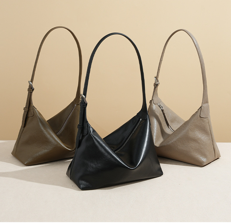 SLFB-0016, manufacturers genuine leather women fashion single shoulder crossbody retro elegant hangbag - Image 6