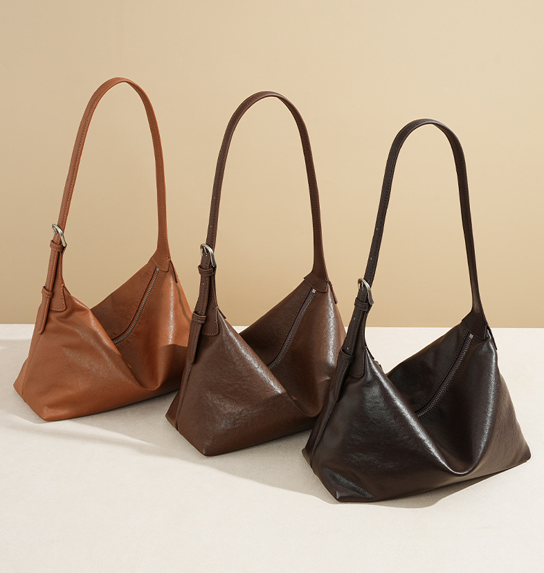 SLFB-0016, manufacturers genuine leather women fashion single shoulder crossbody retro elegant hangbag - Image 5