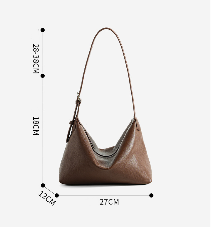 SLFB-0016, manufacturers genuine leather women fashion single shoulder crossbody retro elegant hangbag - Image 3