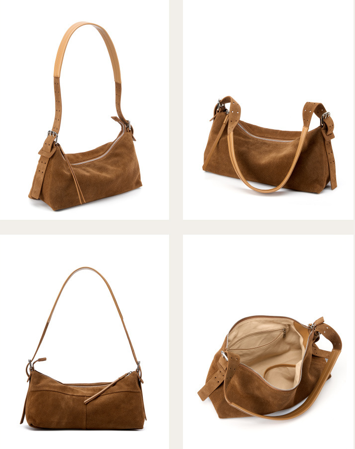 SLFB-0029,selling manufacturers fashion suede korean style women single shoulder bag - Image 8