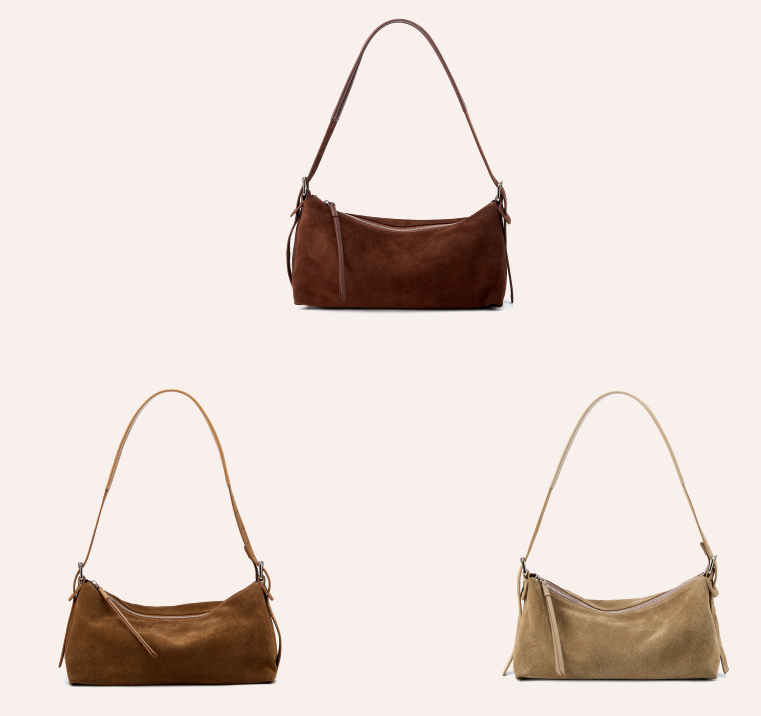 SLFB-0029,selling manufacturers fashion suede korean style women single shoulder bag - Image 3