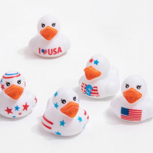 YZYW-0004,factory wholesale vinyl  squeaking sounds children bathroom independence day yellow little duck toys