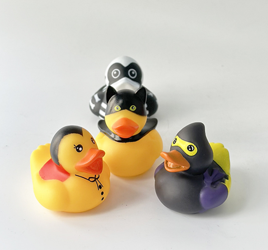 YZYW-0005,factory wholesale vinyl Halloween themed children bathroom splash around plastic rubber duck toys - Image 5