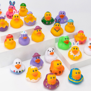 YZYW-0006,factory wholesale vinyl  Easter children bathroom  water swimming squeeze shake floating little duck water toys