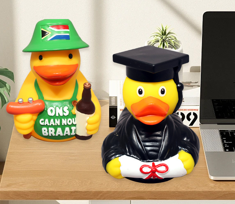 JJDW-0010, factory wholesale vinyl children creative rubber bath water play mini gift floating party duck toys - Image 6