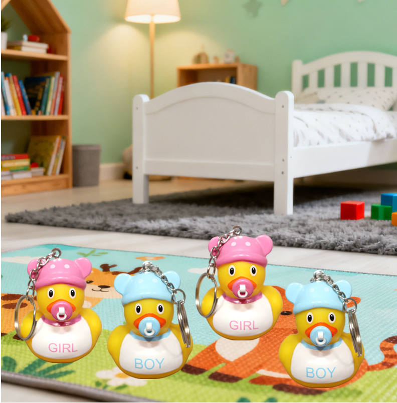 JJDW-0015, factory vinyl creative character shaped athlete children bath baby bathroom floating educational mini duck toys - Image 3