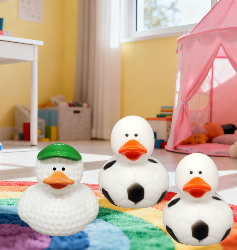 JJDW-0019, factory wholease vinyl baby bath ball safe nontoxic plastic material floating baby bath ball duck toys - Image 4