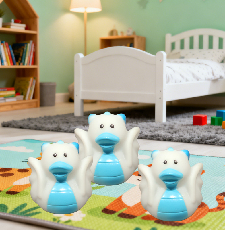 JJDW-0005,manufacturers direct supply vinyl dinosaur duck cartoon squeezable plastic doll children water play toy - Image 3