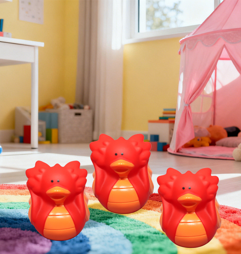 JJDW-0005,manufacturers direct supply vinyl dinosaur duck cartoon squeezable plastic doll children water play toy - Image 4