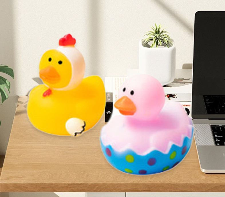 JJDW-0007, wholesale vinyl children bath time fun to squeeze suitable for beach Easter water play mini cute rubber duck toy - Image 5
