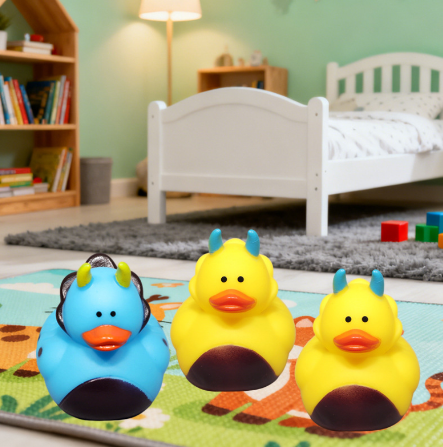 JJDW-0025, factory direct supply vinyl baby bathroom companion cute dragon shape floating water toys - Image 3